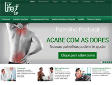 Tablet Screenshot of clinicalifesp.com.br